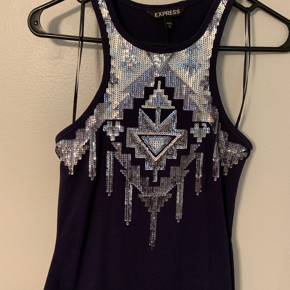 Express Sequence Fitted Dress